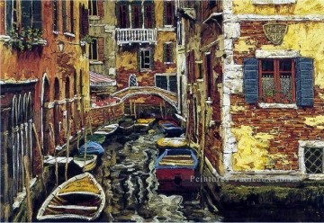 YXJ0437e Impressionniste Venise scape Peinture à l'huile